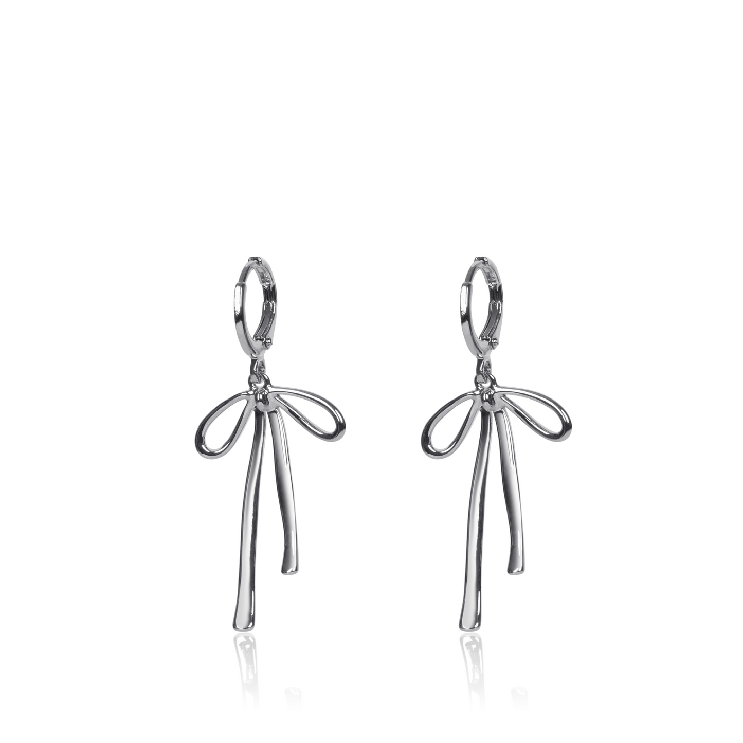 Bailey Bow Huggies Earrings