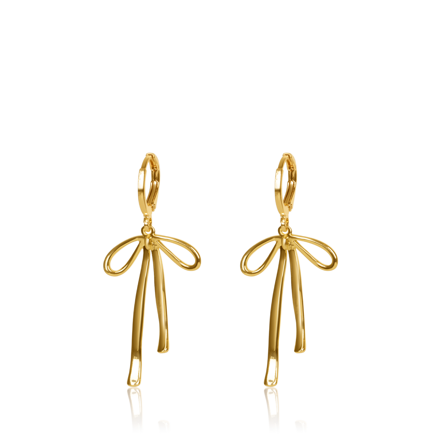 Bailey Bow Huggies Earrings