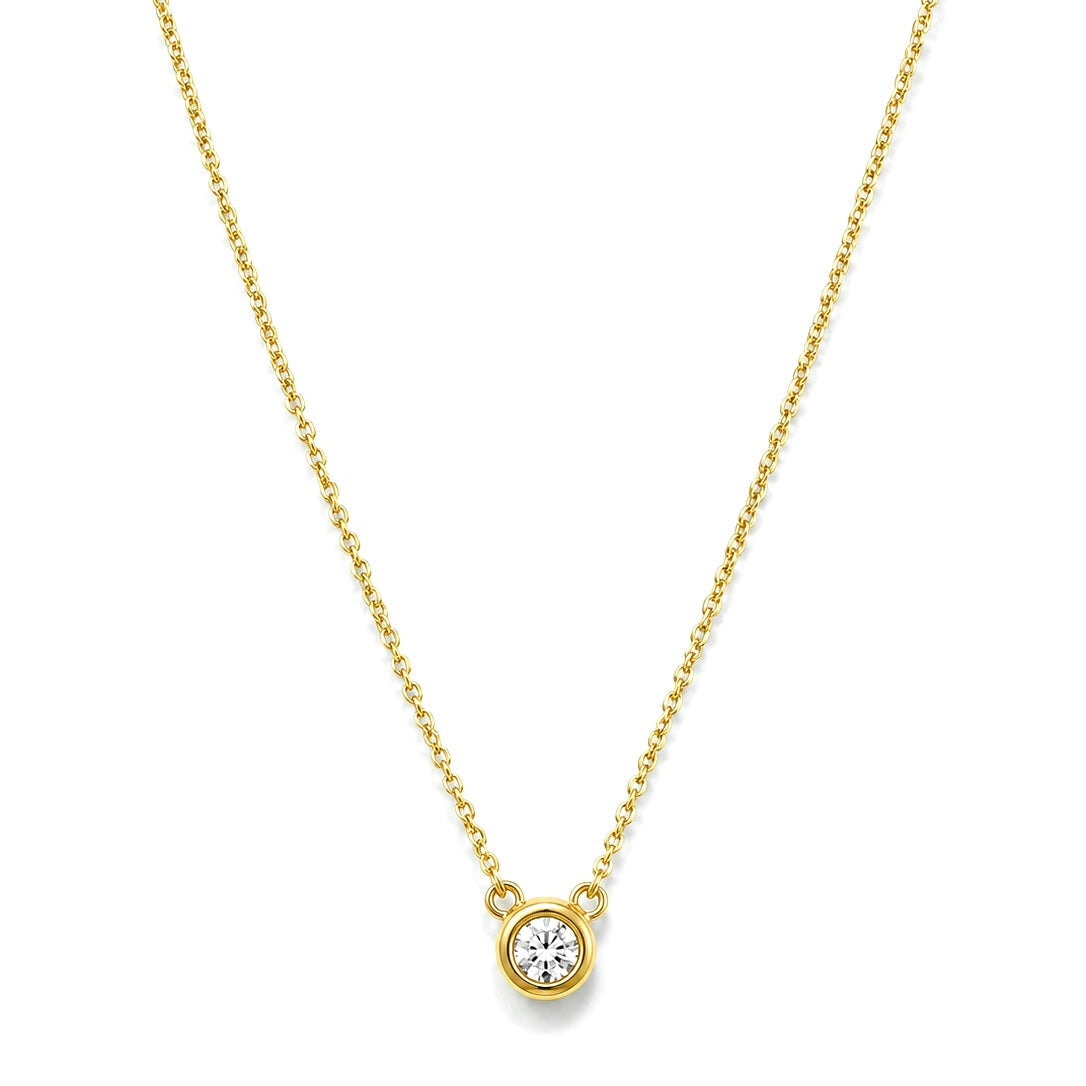 Bezel Solitaire Necklace