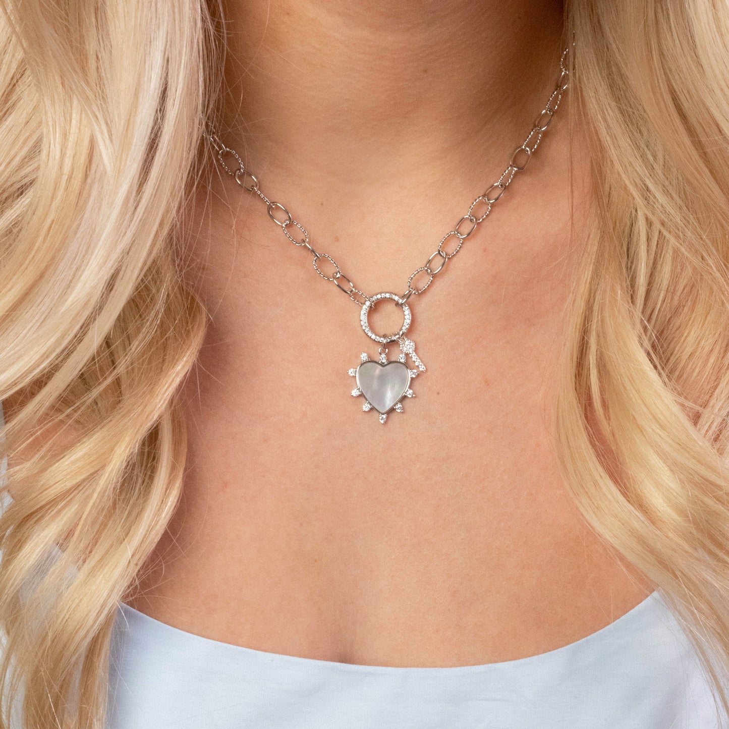 Madison's Heart & Key Necklace