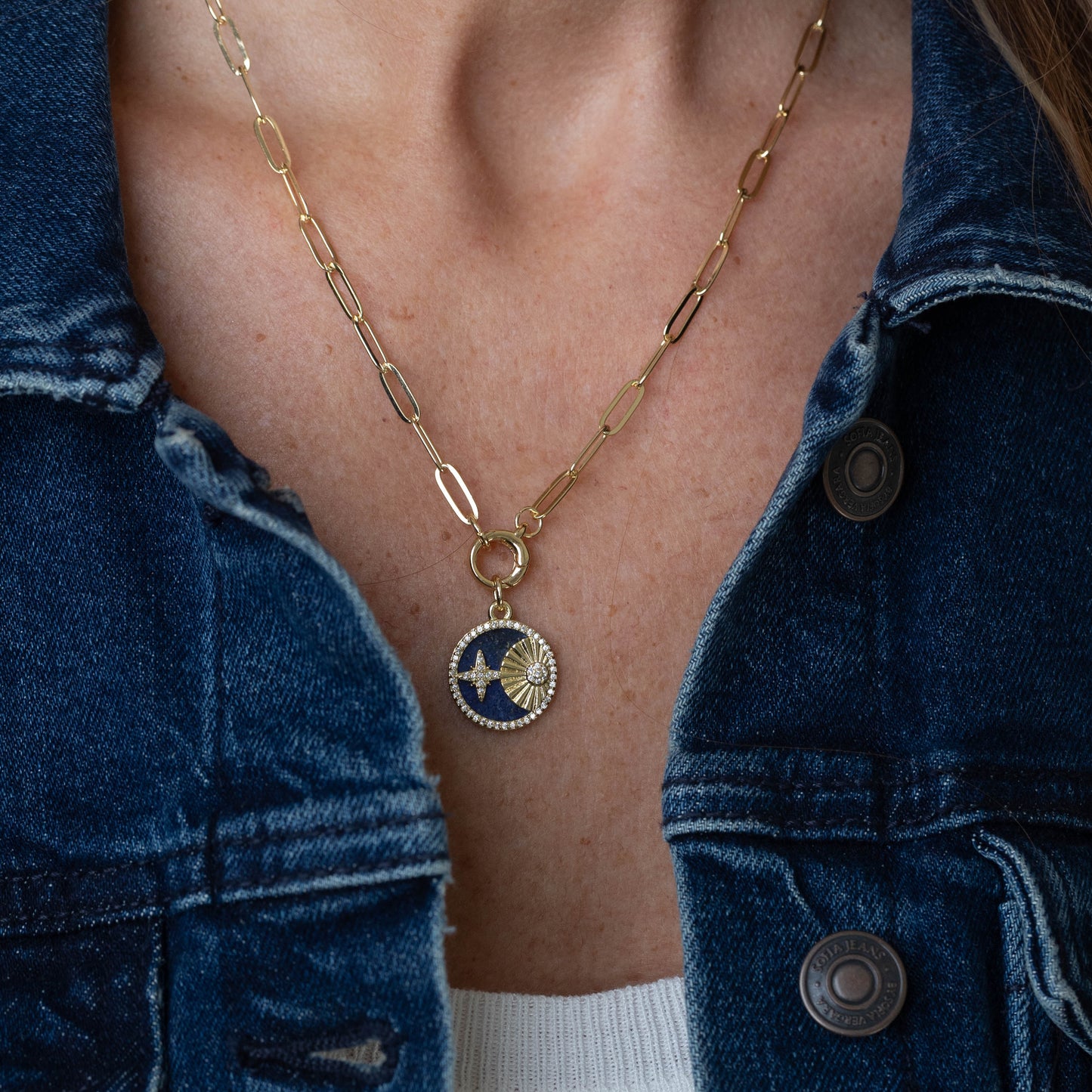 Lapis Star Necklace