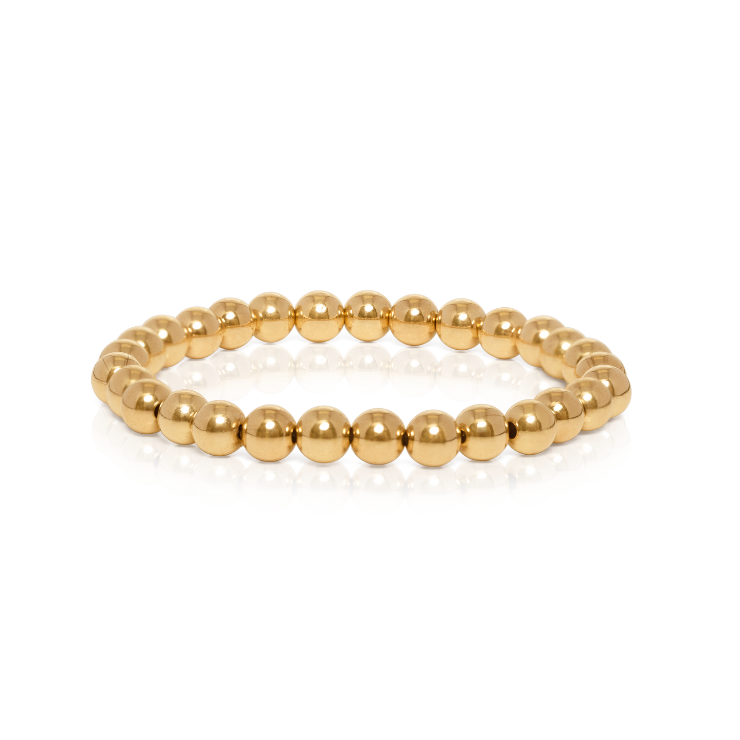 6MM 14K Gold Filled Ball Bracelet