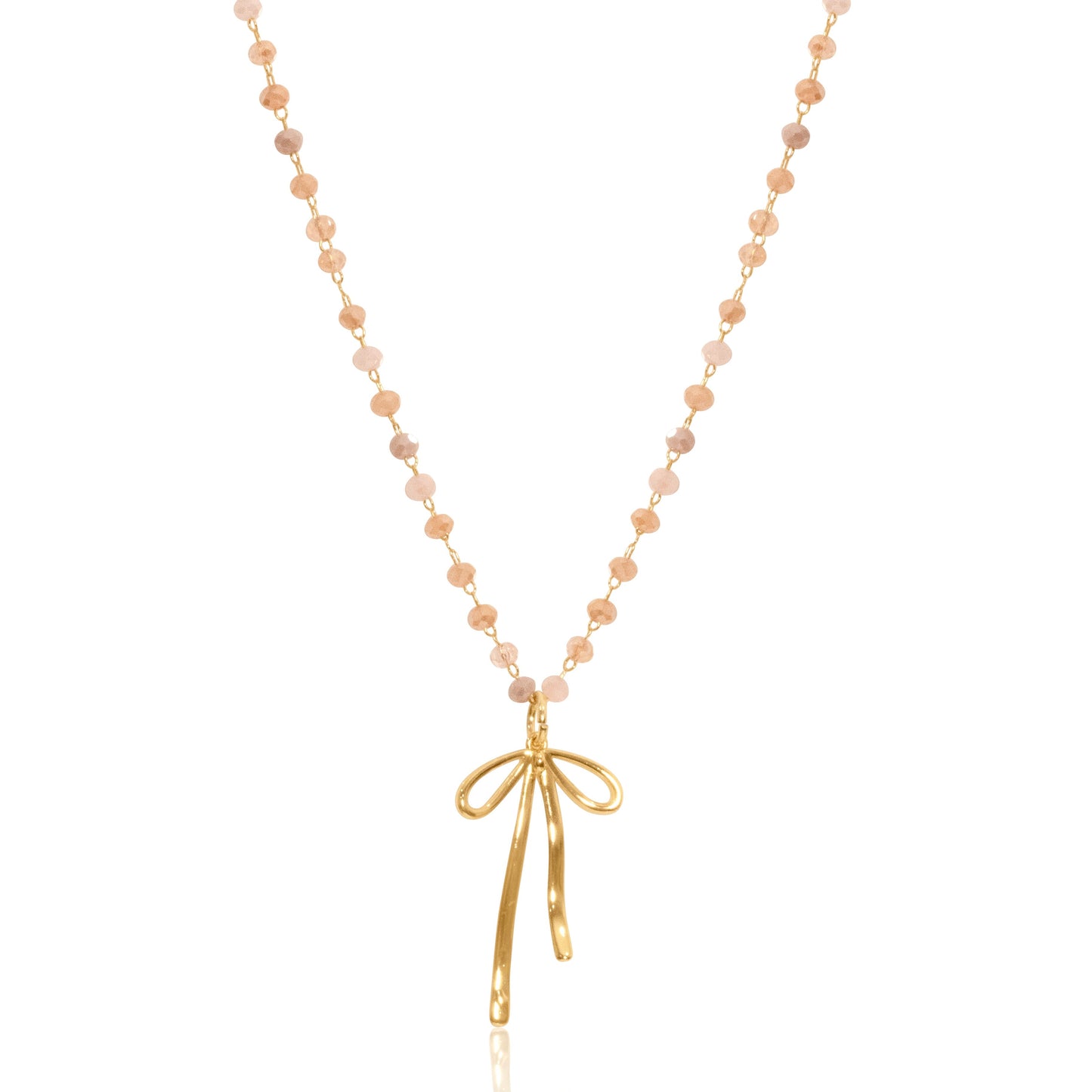 Blush Bow Necklace