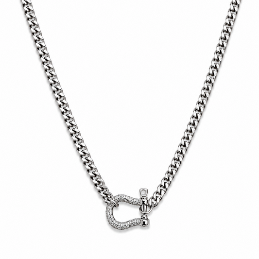 Crown Shackle Necklace
