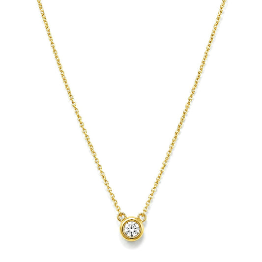 Bezel Solitaire Necklace