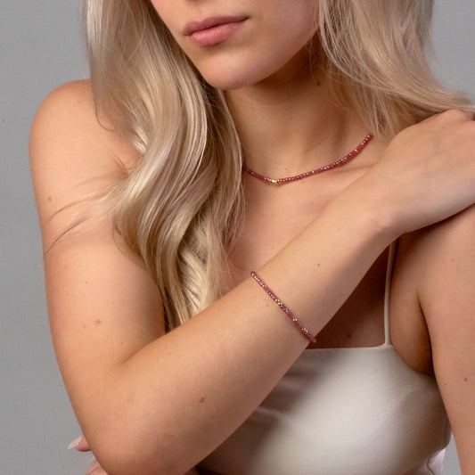 Pink Lady Zircon Bracelet