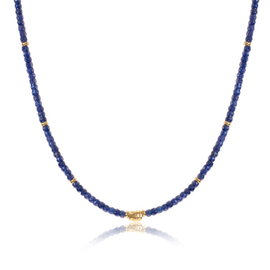 Midnight Blue Zircon Necklace