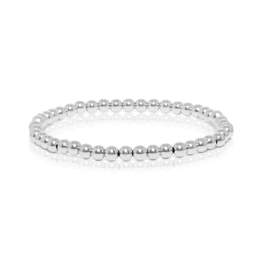 4MM Sterling Silver Ball Bracelet